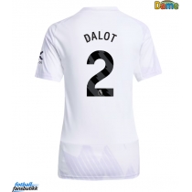 Manchester United Diogo Dalot #2 Bortedrakt Dame 2025-26 Kortermet